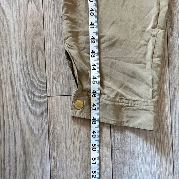 Armani Exchange Zip Front Adjustable Khaki Jumpsuit Romper Womens 4 Utility Y2K - Picture 9 of 13